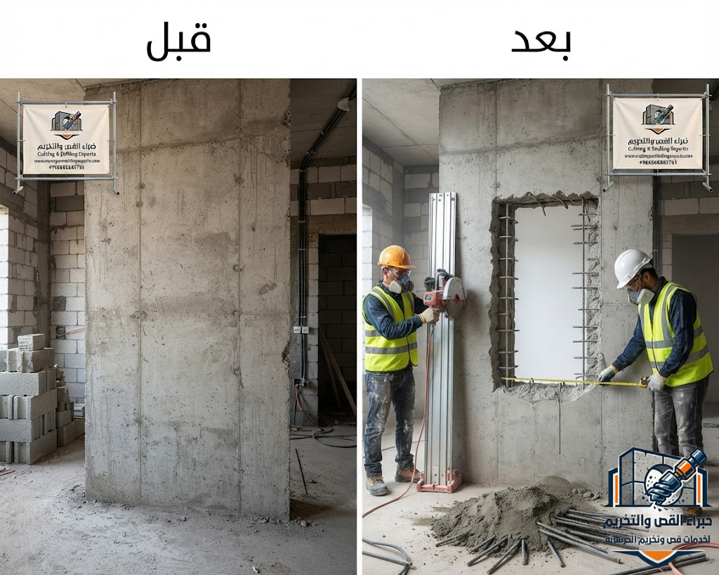 خبراء القص والتخريم يقدمون خدمات قص خرسانة حي العزيزية مكة وفتح كور للمكيفات والسباكة والكهرباء بأحدث المعدات